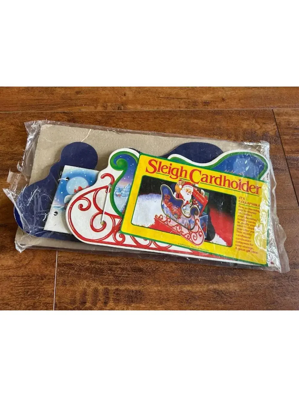 Vintage Sleigh Cardholder Holiday Decoration